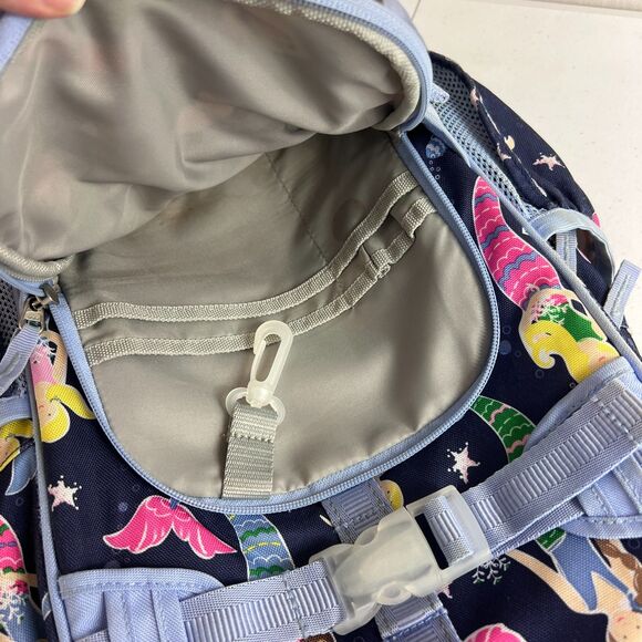 Pottery Barn Kids Mackenzie Navy Mermaids Backpack - Picture 7 of 12